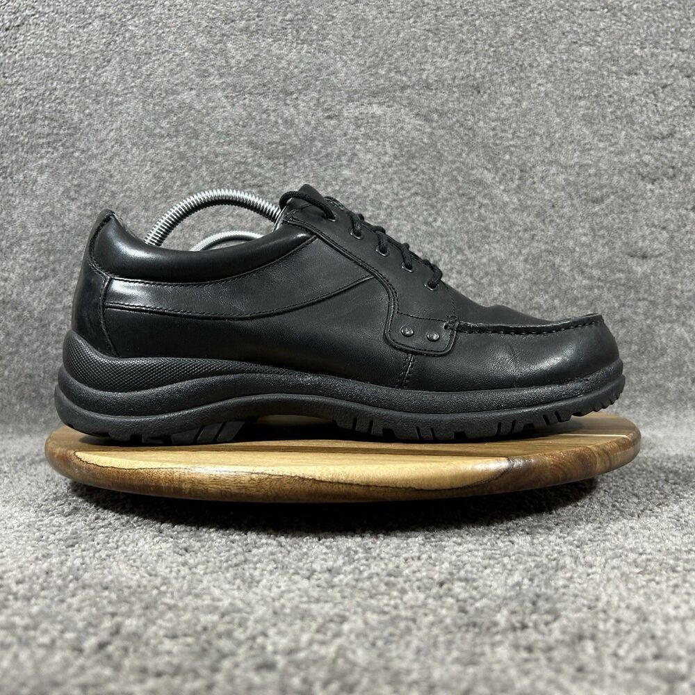 Dansko Wyatt Mens Size US 10.5 EU 44 Black Full Grain Leather Oxford Shoes Used
